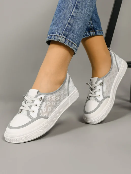Teet Space Shoes Кеды летние на подошве, белый, фото 4