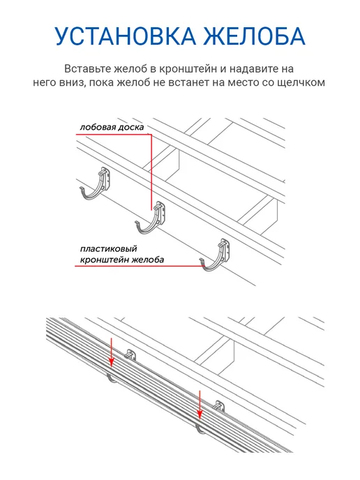 Альта Профиль Желоб водосточный пластиковый 3 шт по 1 м, 12 шт, 1 м, фото 6