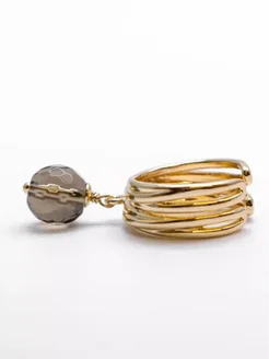 2008 Кольцо с дымчатым кварцом авторское гарантия качества LaLila Jewelry 377025216 купить за 1 284 ₽ в интернет‑магазине Wildberries
