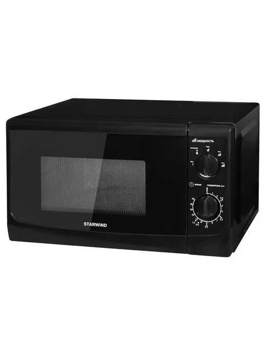 StarWind Микроволновка для разогрева SWM5720, 700Вт, 20л, черный, 700 Вт, 20 л, фото 4