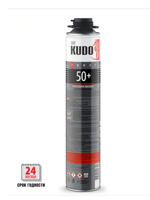 KUDO Пена монтажная летняя PROFF 50+, 1 л, фото 2