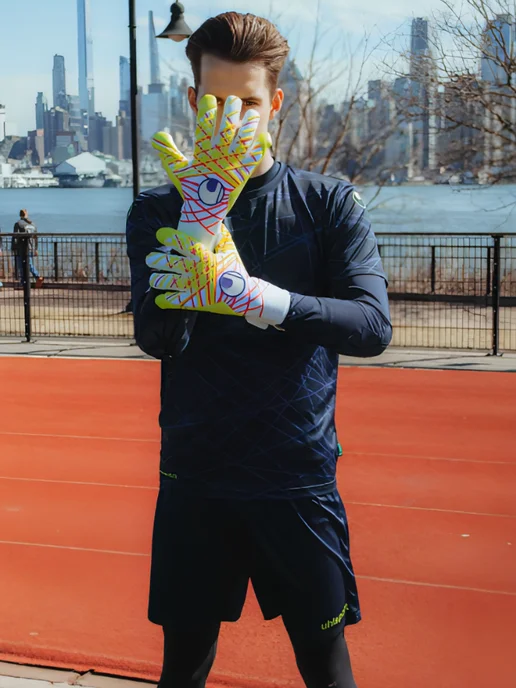 UHLSPORT Вратарские перчатки Absolutgrip HN Maignan Limited, белый, фото 6