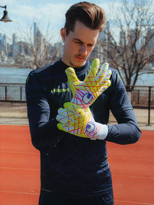 UHLSPORT Вратарские перчатки Absolutgrip HN Maignan Limited, белый, фото 7