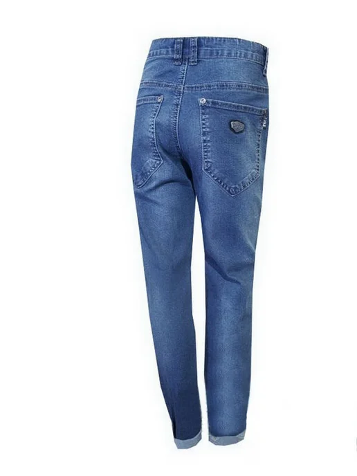 Yuke jeans Джинсы подростковые для мальчика большие размеры, синий, фото 7
