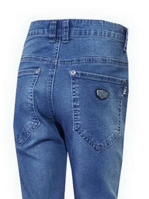 Yuke jeans Джинсы подростковые для мальчика большие размеры, синий, фото 8
