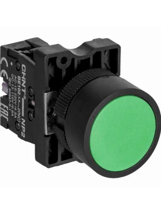CHINT Кнопка управления Чинт NP2-EA31 IP40 зеленая 574085, 2 шт, 2 шт, фото 2