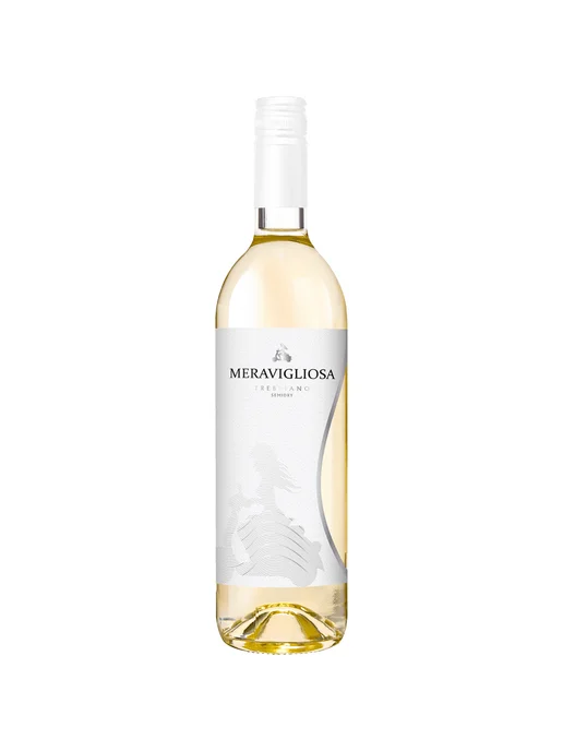 Вино Meravigliosa Trebbiano белое полусухое 0,75 л, 750 мл