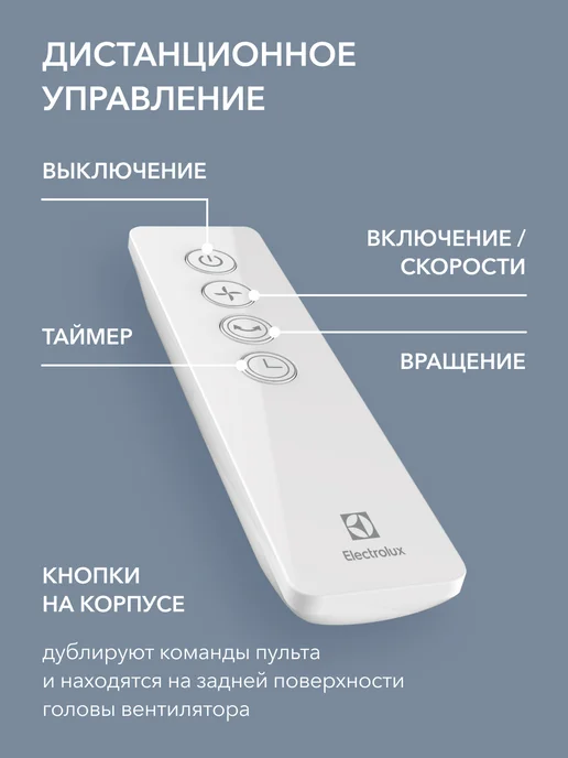 Electrolux Вентилятор напольный EFF-1002i, белый, фото 3