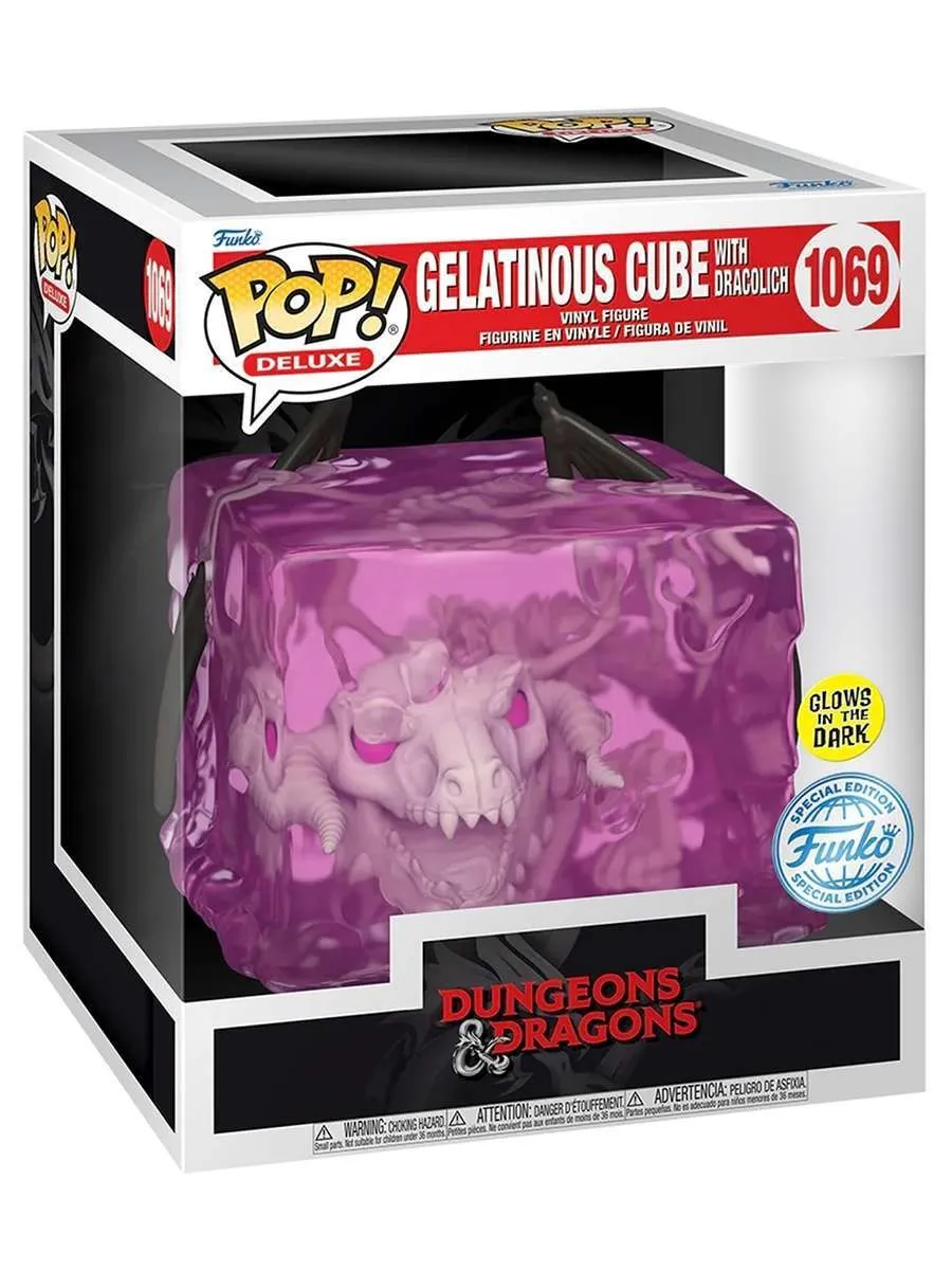 Фигурка Funko Deluxe D&D Gelatinous Cube with Dracolich GW