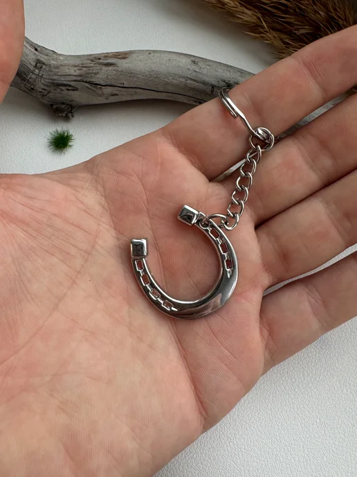 Keyring Брелок Подкова, серый, фото 3