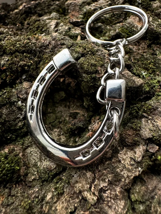 Keyring Брелок Подкова, серый, фото 4