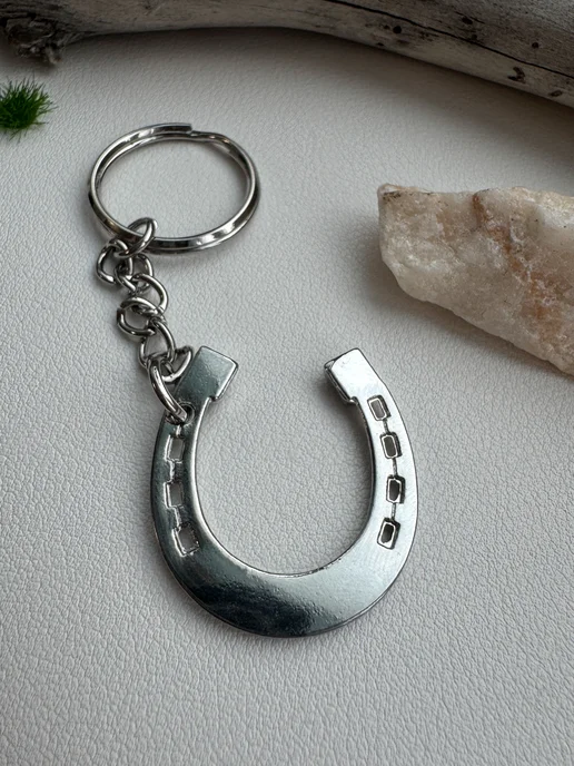 Keyring Брелок Подкова, серый, фото 6