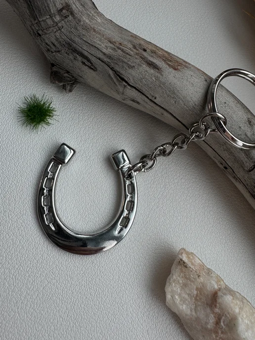 Keyring Брелок Подкова, серый, фото 7
