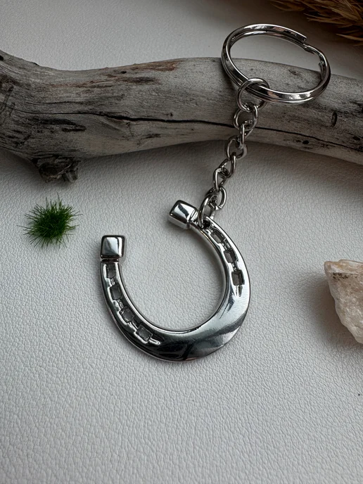 Keyring Брелок Подкова, серый, фото 8