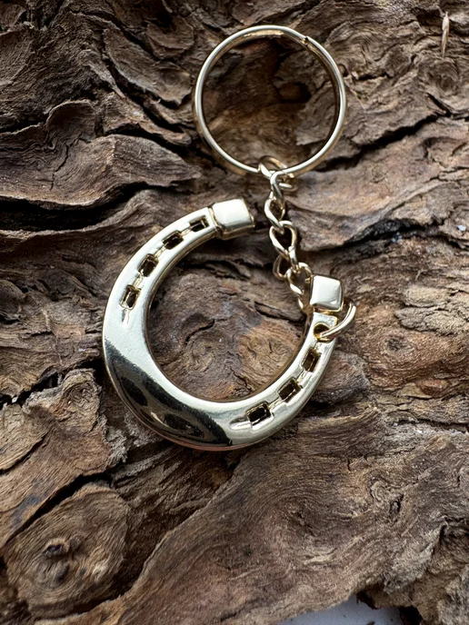 Keyring Брелок Подкова, желтый, фото 2