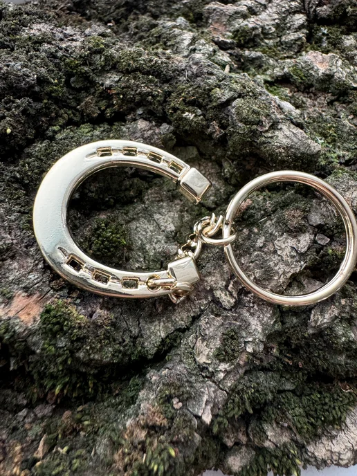 Keyring Брелок Подкова, желтый, фото 4