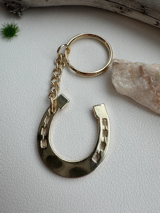 Keyring Брелок Подкова, желтый, фото 7
