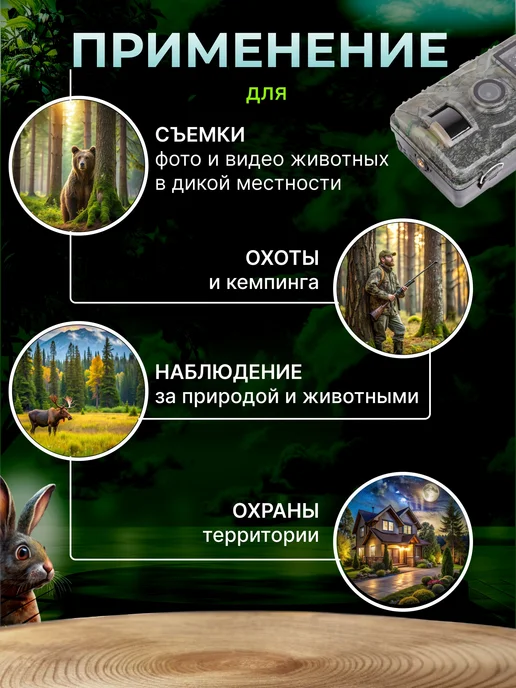 Фотоловушка для охоты, зеленый, фото 2