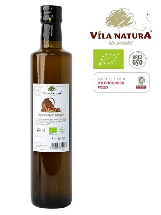 Vila Natura уксус яблочный фермерский био Словения 500мл, 500 мл
