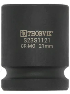 Головка торцевая ударная 1/2"DR, 21 мм, S23S1121 THORVIK 378552328 купить за 316 ₽ в интернет‑магазине Wildberries