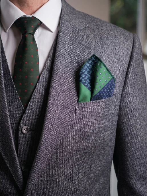 GENTLETEAM Нагрудный носовой платок паше, синий, фото 2