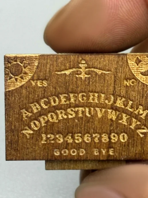 LAWE Toy Palace Деревянная мини-доска Ouija Board для кукольного домика, серый, фото 6
