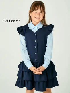 Fleur de Vie Сарафан школьный с оборками