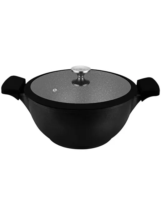 Казан 6,5 л с крышкой KENWELL DHL7028, черный, фото 3