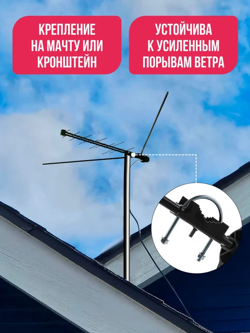 MRM-POWER ТВ-антенна наружная Дельта для приема цифрового ТВ, вариант, фото 5