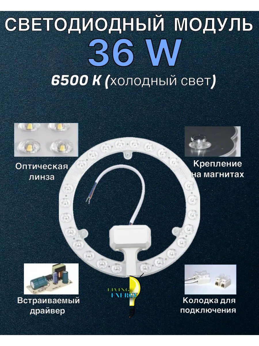 Светодиодная модуль для светильников 36Ват