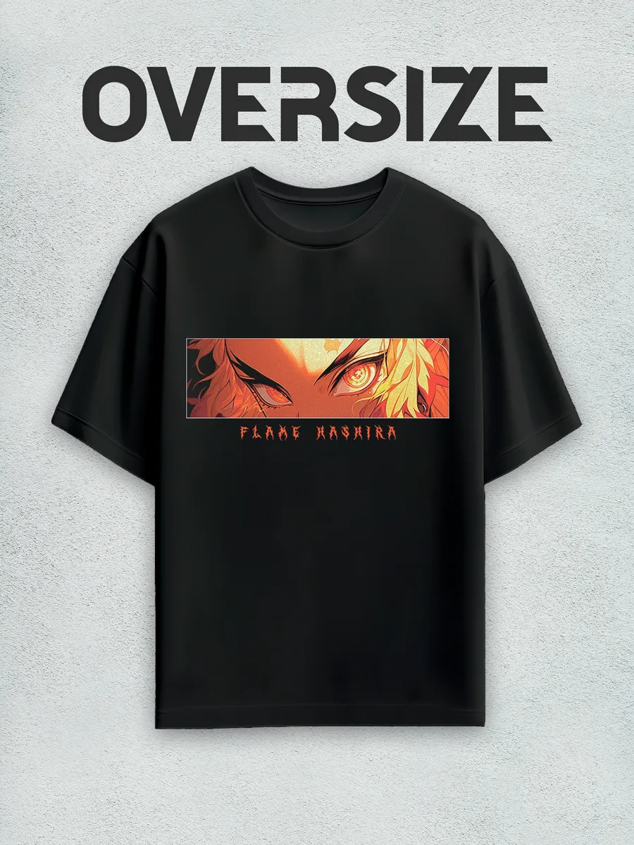Футболка оверсайз аниме Рэнгоку, Клинок рассекающий демонов