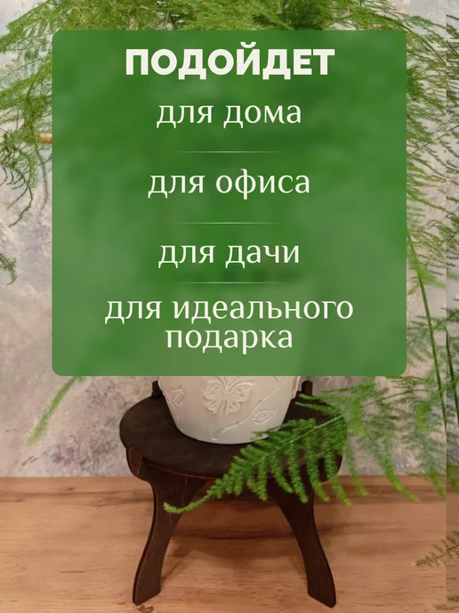 полка подставка для цветов и растений, коричневый, фото 2