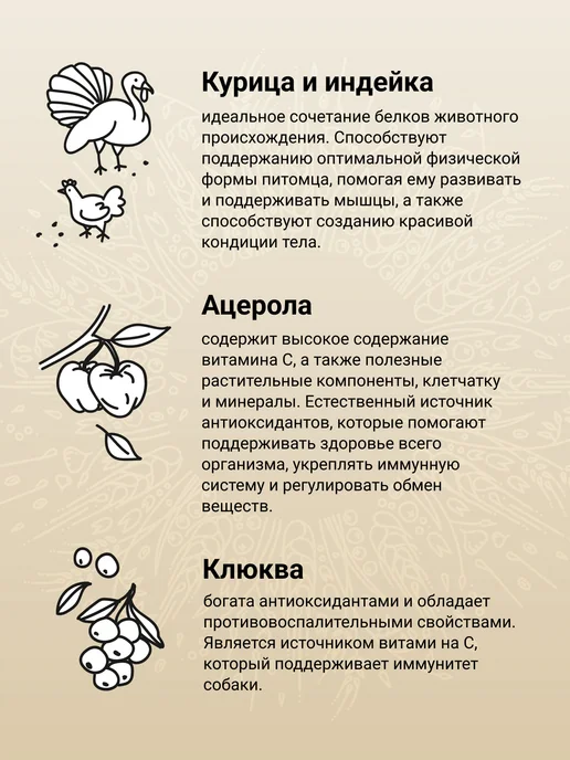 Сухой корм CRAFTIA для собак, мелкие, щенки, индейка, курица, 0,64 кг, фото 5