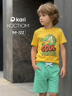 Костюм для мальчика с шортами и футболкой