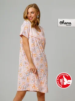 Ночная сорочка женская Ohana market 379306354 купить за 563 ₽ в интернет‑магазине Wildberries