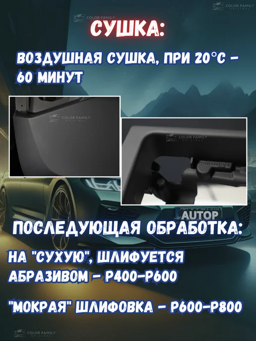 AUTOP PROFESSIONAL Грунт акриловый выравнивающий для автомобиля, серый, фото 7