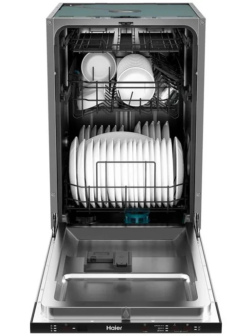 Haier Посудомоечная машина встраиваемая HDWE10-394RU 10 комплектов, серый, фото 7