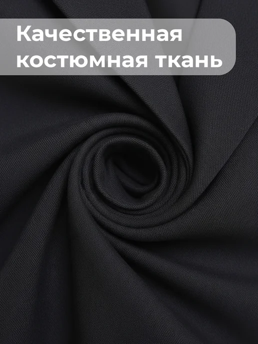 Синяя мода Пиджак классический укороченный для девочки, синий, фото 4