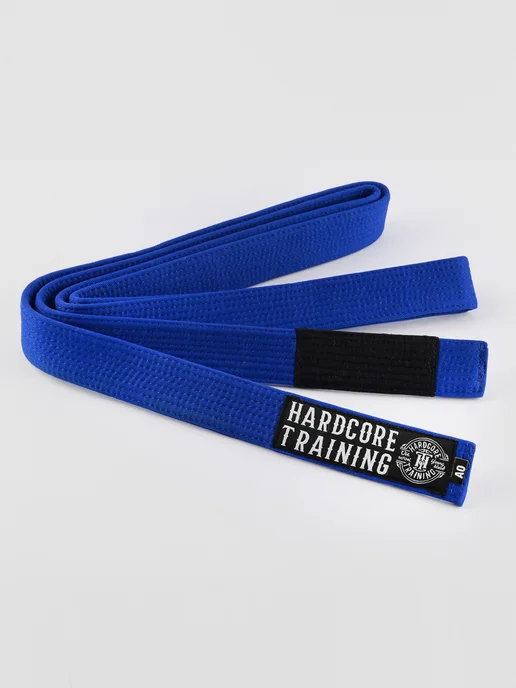 hardcore training Пояс для кимоно Premium Синий, синий, фото 2