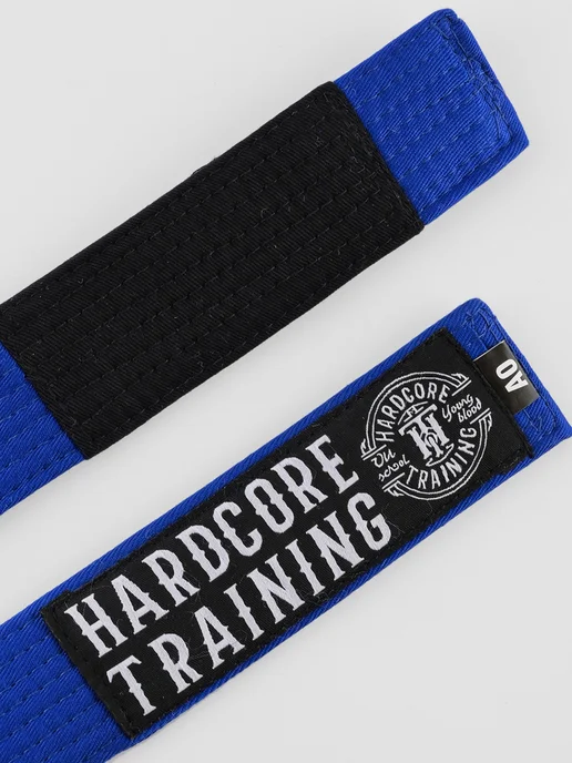 hardcore training Пояс для кимоно Premium Синий, синий, фото 3