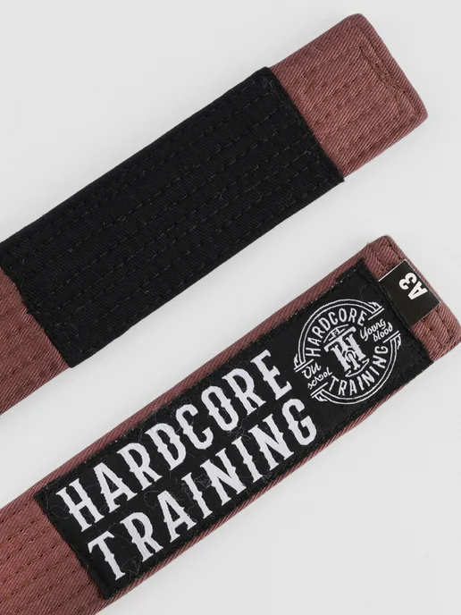 hardcore training Пояс для кимоно Premium Синий, коричневый, фото 3