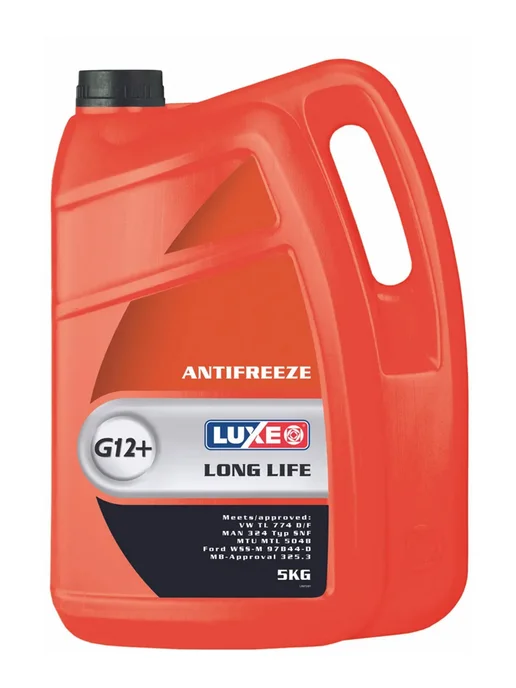 LUXE Антифриз G12+ Long Life Red 5 кг красный, 5 кг