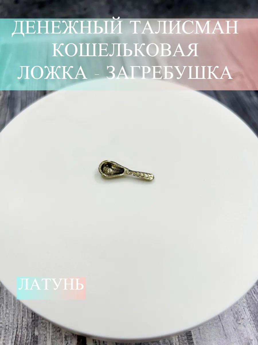 Денежный талисман в кошелек ложка-загребушка