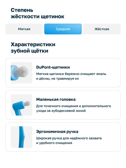 VEESMILE Монопучковая зубная щетка, синий, фото 3