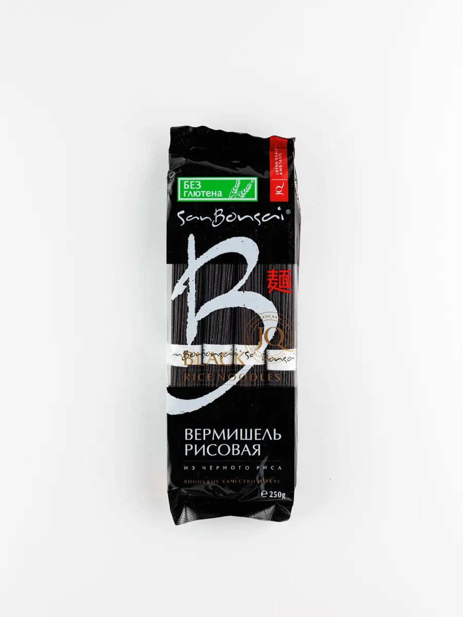 Вермишель из черного риса SanBonsai 250 г