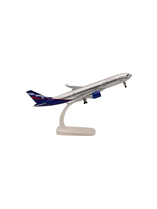 Aircraft Model Модель самолёта металлическая Airbus A330 - Аэрофлот 20 см, синий, фото 3
