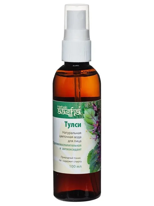 Aasha Herbals Вода цветочная Тулси Спрей 100мл, 100 мл, фото 2