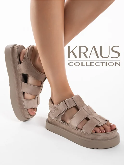 KRAUS Collection Босоножки замшевые летние на платформе, желтый, фото 4