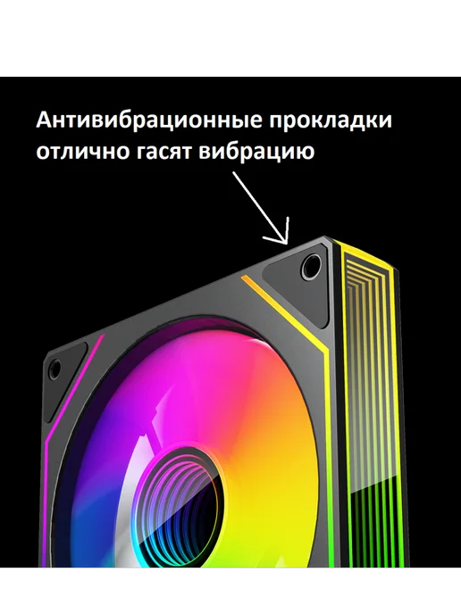Danrios Кулеры для ПК, вентиляторы 120 мм с контроллером черные 5, черный, фото 7