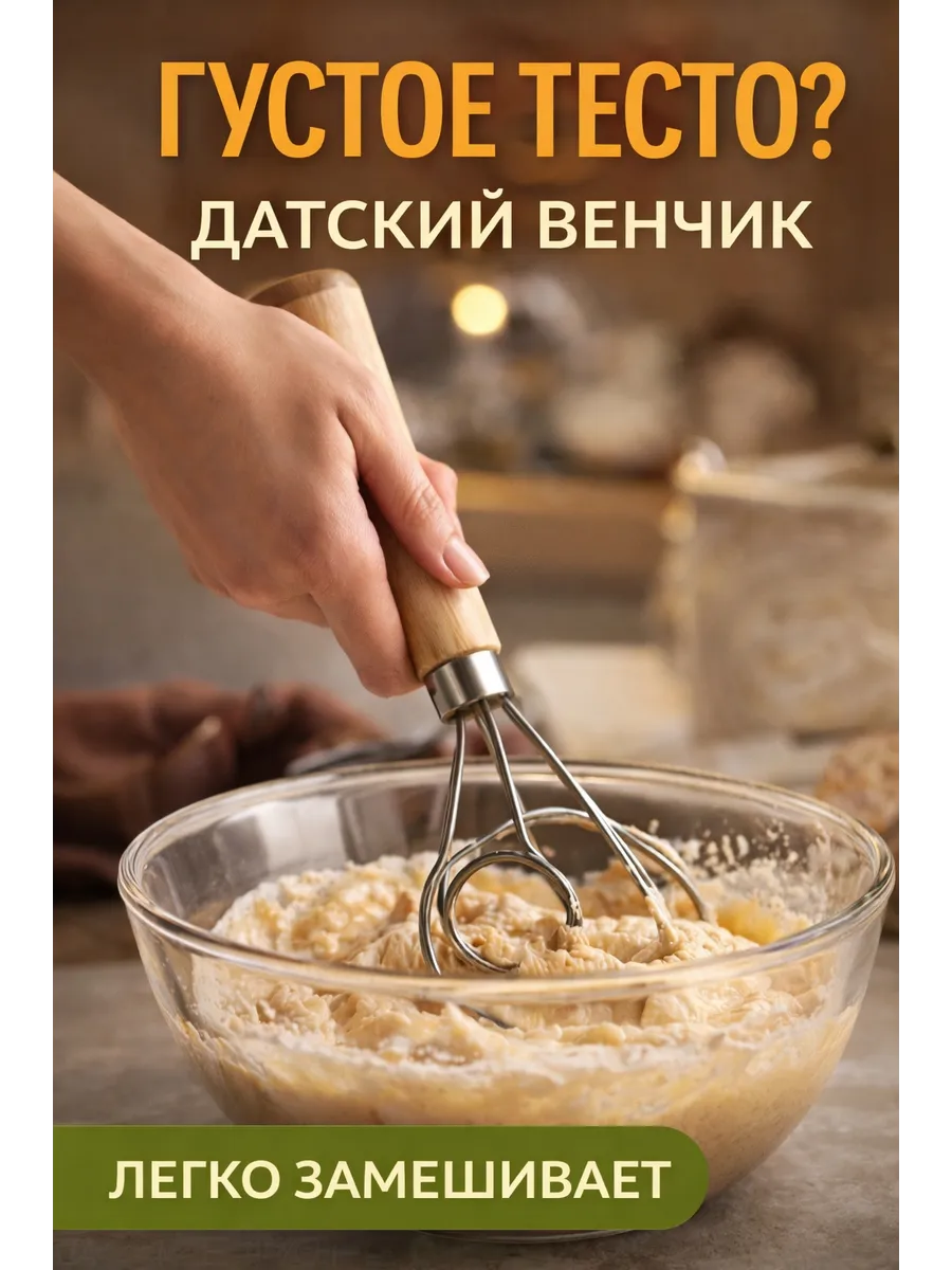 Датский венчик для замеса теста